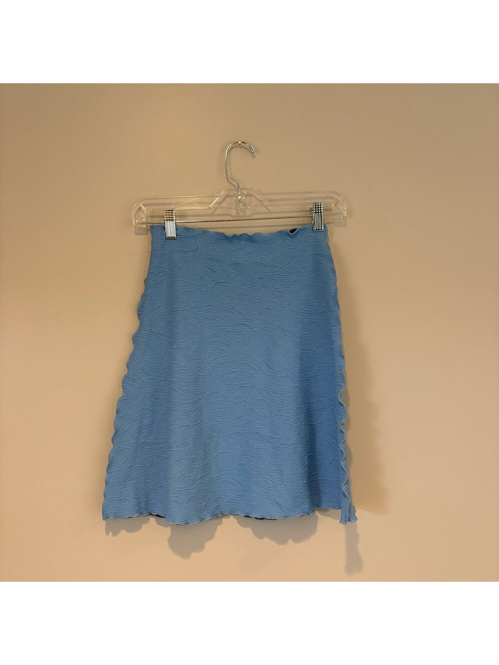 Haystacks Elegant Sky Blue Mini Skirt